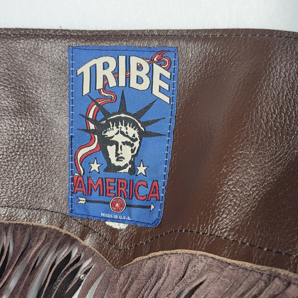 Vintage Tribe America Made In USA Hip Studded Fringe Western Festival Belt Large - Picture 8 of 12